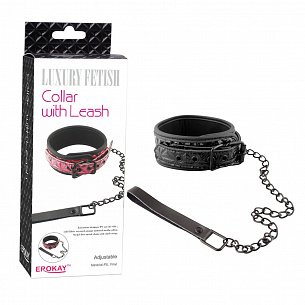 ׸     Collar With Leash  Erokay EK-3103BLK -  1 426 .