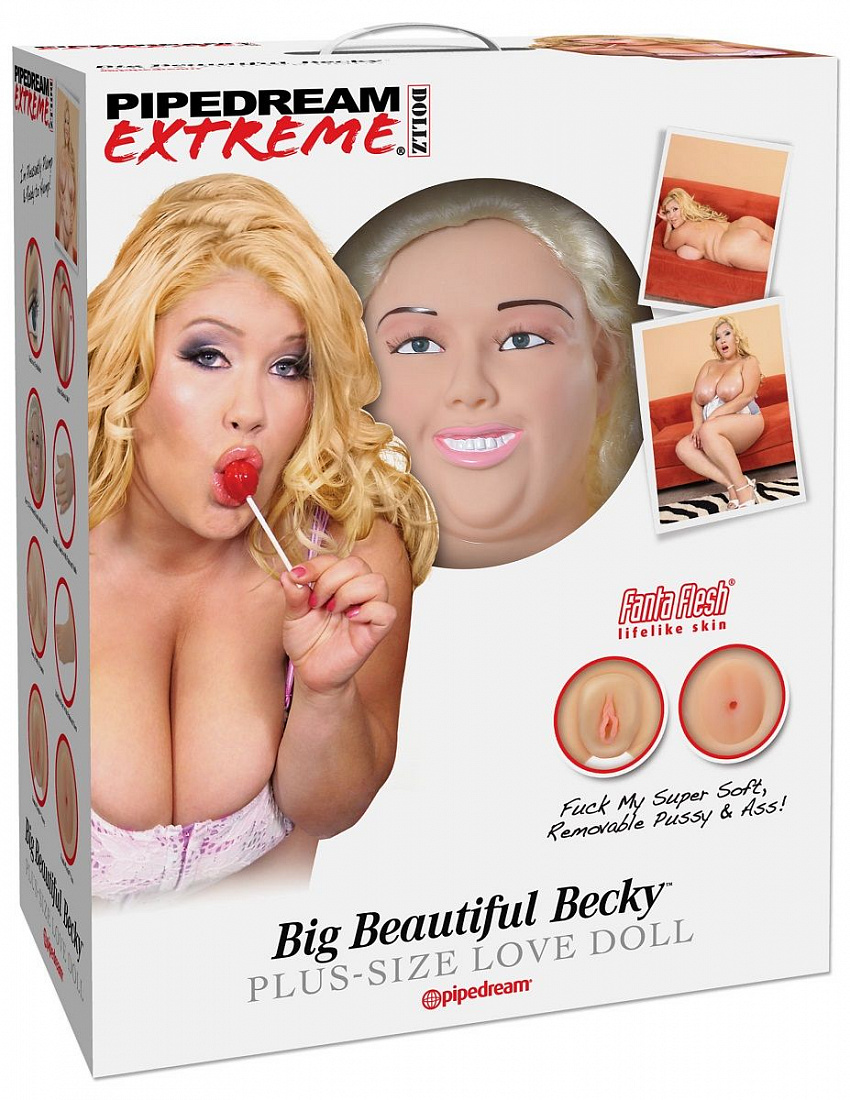 Надувная кукла-пышка Big Beautiful Becky Pipedream RD302 - цена 