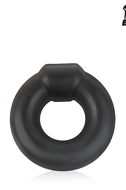 Черное силиконовое круглое эрекционное кольцо Sex Expert  SEM-55152 с доставкой 