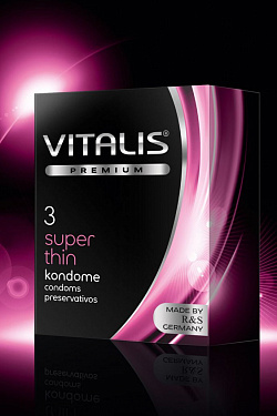 Ультратонкие презервативы VITALIS PREMIUM super thin - 3 шт. R S GmbH VITALIS PREMIUM №3 super thin с доставкой 