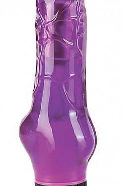 Фиолетовый водонепроницаемый вибромассажер на присоске - 17,5 см. Seven Creations 06-159CLV BCD GP с доставкой 