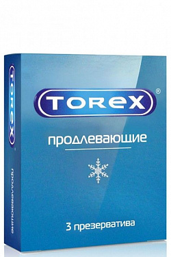Презервативы Torex  Продлевающие  с пролонгирующим эффектом - 3 шт.  2291 с доставкой 