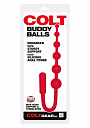 Красный анальный стимулятор COLT BUDDY BALLS - 18,5 см. California Exotic Novelties SE-6865-60-2 - цена 
