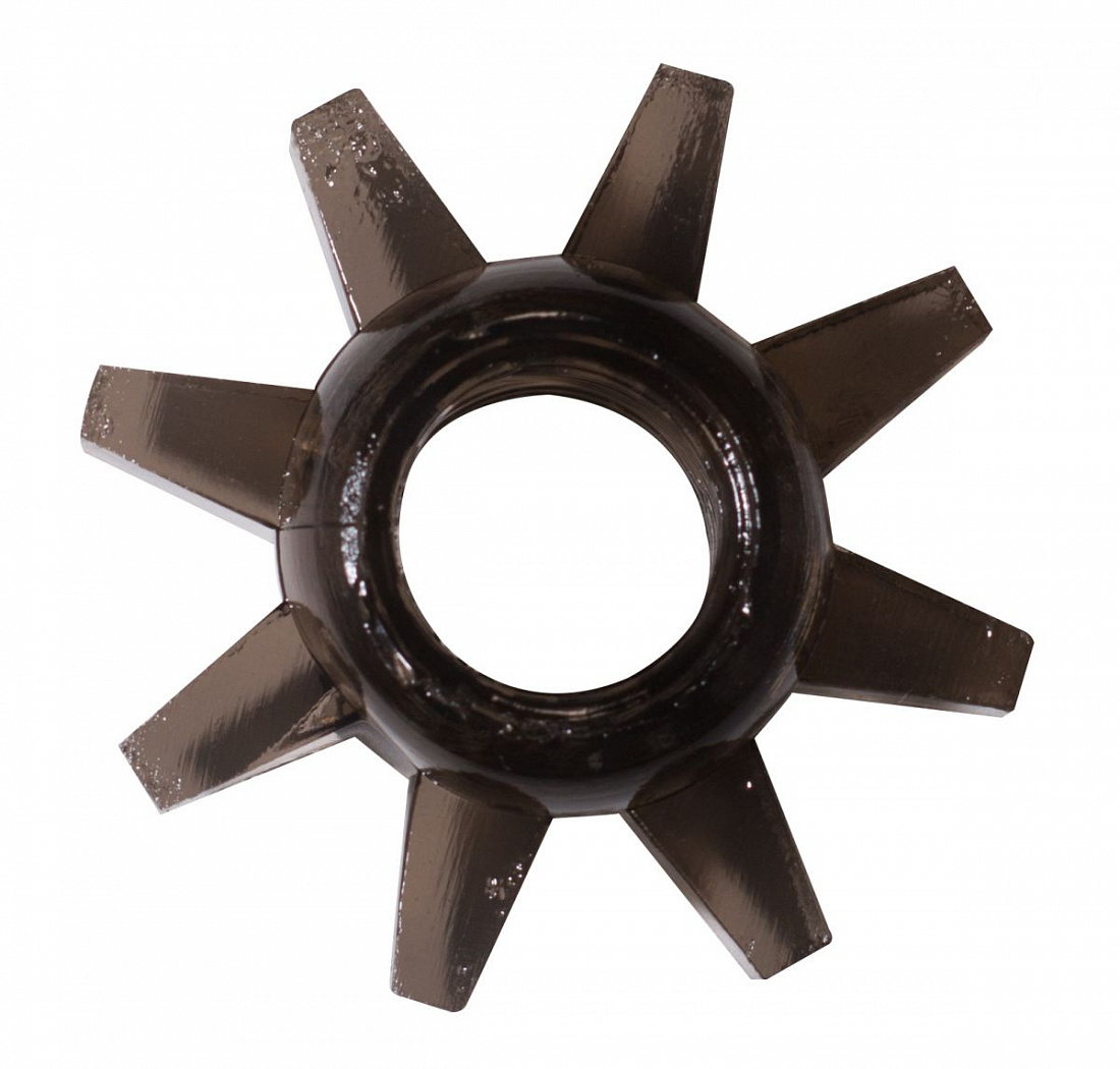 Чёрное эрекционное кольцо Rings Cogweel Lola toys 0114-91Lola - цена 