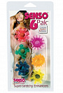 Набор из 6 разноцветных эрекционных колец Senso 6 Pak California Exotic Novelties SE-1432-00-2 - цена 
