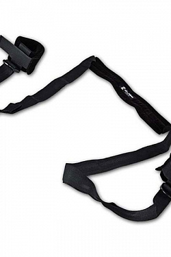 Черная поддержка с подкладкой для комфорта шеи с манжетами на лодыжки Lux Fetish LF1332 с доставкой 