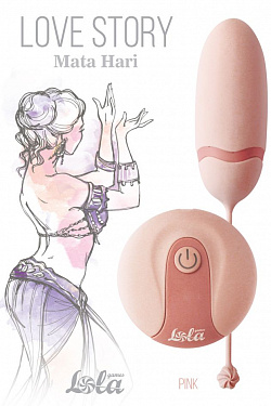 Нежно-розовое виброяйцо Mata Hari с пультом ДУ Lola toys 1800-00Lola с доставкой 