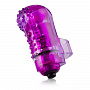 Фиолетовый вибростимулятор на пальчик Nubby Screaming O FNG-N101 - цена 