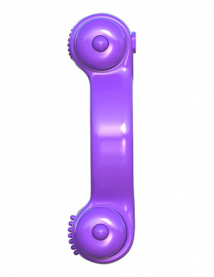 Фиолетовое эрекционное кольцо с 2 виброэлементами Magic Touch Couples Ring Pipedream PD5806-12 - цена 