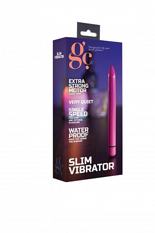 Фиолетовый тонкий вибратор GC Slim Vibe - 16,5 см. Shots Media BV GC004PUR - цена 