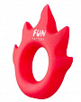 Красное эрекционное кольцо Flame Fun Factory 51303 - цена 