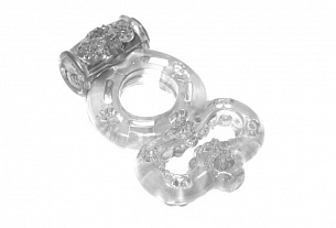 Прозрачное эрекционное кольцо Rings Treadle с подхватом Lola toys 0114-60Lola - цена 