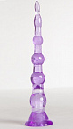 Фиолетовая анальная втулка ToyFa 811302-4 - цена 