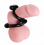 Двойное эрекционное кольцо Dual Stretch To Fit Cock and Ball Ring XR Brands AE180 - цена 