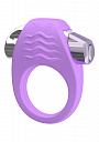 Фиолетовое эрекционное кольцо с вибрацией Stylish Soft Touch C-ring Mae B 11473LV - цена 