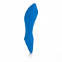 Голубой вибратор с ручкой-кольцом Posh Silicone O Probes - 15 см. California Exotic Novelties SE-2107-05-3 - цена 