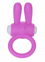 Розовое виброколечко для пениса Power Rabbit Clit Cockring Lovetoy LV1422-pink - цена 