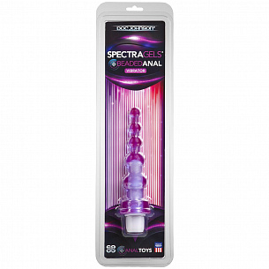 Фиолетовая анальная виброёлочка SPECTRA GELS - 17,7 см. Doc Johnson 1190-01-CD - цена 