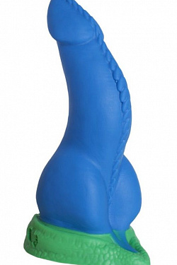 Синий фаллоимитатор  Дракон Эглан Medium  - 24 см. Erasexa zoo83 с доставкой 
