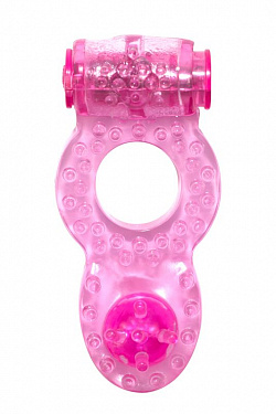 Розовое эрекционное кольцо с вибрацией Rings Ringer Lola toys 0114-73Lola с доставкой 