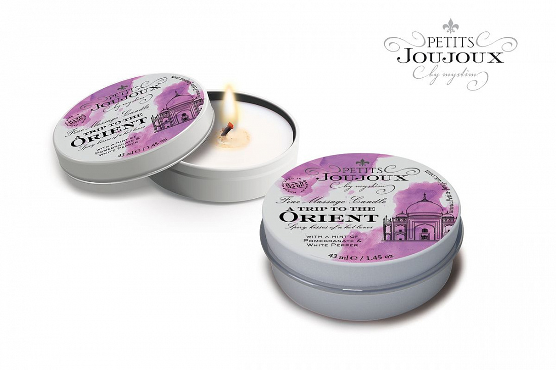 Массажная свеча Petits Joujoux Orient с ароматом граната и белого перца - 33 гр. MyStim 46764 - цена 