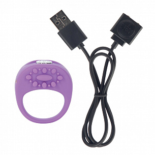 Фиолетовая вибро-насадка ELA Jopen JO-8032-10-3 - цена 