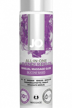 Массажный гель ALL-IN-ONE Massage Oil Lavender с ароматом лаванды - 120 мл. System JO JO40024 с доставкой 