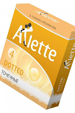 Презервативы Arlette Dotted с точечной текстурой - 3 шт.  804 с доставкой 
