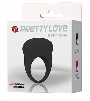 Фиолетовое вибрирующее эрекционное кольцо Bertram  Baile BI-210136-0603 - цена 