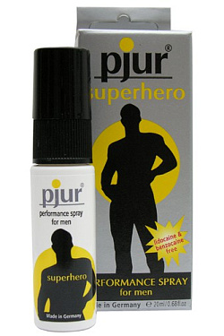 Пролонгирующий мужской спрей pjur SUPERHERO spray - 20 мл. Pjur 10450 с доставкой 