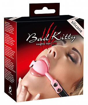 Силиконовый кляп-шар розового цвета Bad Kitty  Orion 2491877 3001 - цена 1 723 р.