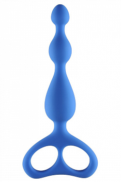 Синяя анальная цепочка Ultimate Beads - 17 см. Lola toys 4203-02Lola с доставкой 