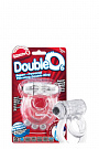 Прозрачное эрекционное кольцо с шишечками и подхватом мошонки DOUBLE O 6 CLEAR Screaming O DBL06-C-101 - цена 