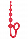 Красный анальный стимулятор COLT BUDDY BALLS - 18,5 см. California Exotic Novelties SE-6865-60-2 - цена 