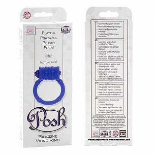Фиолетовое эрекционное кольцо Posh Silicone Vibro Rings California Exotic Novelties SE-1369-65-3 - цена 