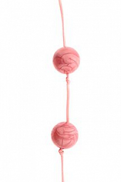 Розовые перламутровые анальные шарики большого диаметра  Dream Toys 20048 с доставкой 