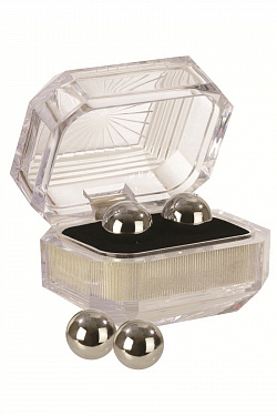 Серебристые вагинальные шарики Silver Balls In Presentation Box California Exotic Novelties SE-1305-05-3 с доставкой 