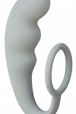 Серое эрекционное кольцо с анальным стимулятором Mountain Range Anal Plug Lola toys 4218-02Lola с доставкой 