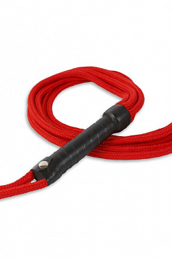 Красная верёвочная плеть-шестихвостка - 80 см. Пикантные штучки DP101 с доставкой 