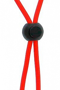 Красное эрекционное лассо с одной бусиной-утяжкой STRETCHY THIN LASSO Dream Toys 21413 с доставкой 