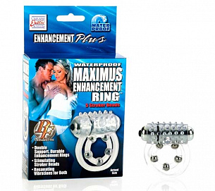 Эрекционное вибро-кольцо Waterproof Maximus Enhancement Ring California Exotic Novelties SE-1456-10-3 - цена 