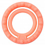 Оранжевое двойное эрекционное кольцо NEON DOUBLE STIMU RING 45MM ORANGE Dream Toys 20761 - цена 
