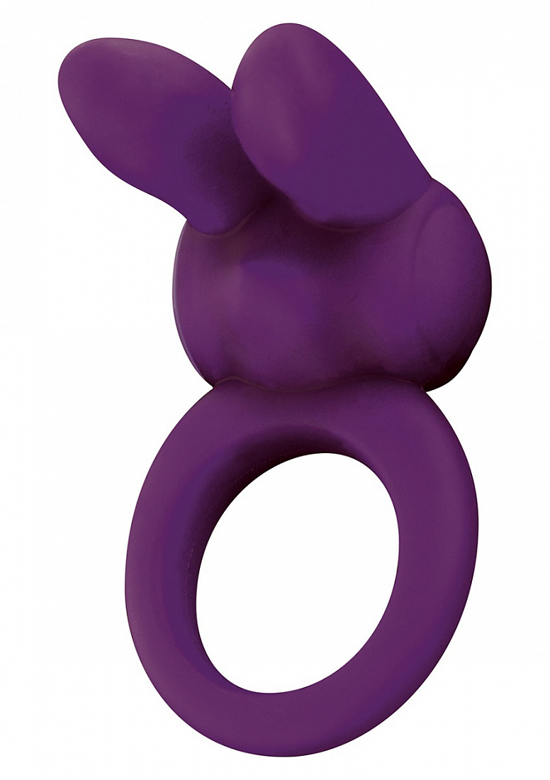 Фиолетовое эрекционное кольцо EOS THE RABBIT C-RING Toy Joy 3006010053 - цена 