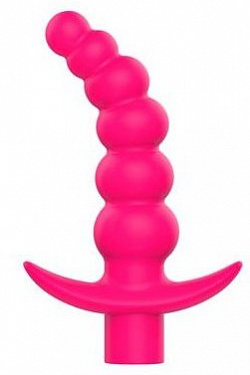 Розовая вибрирующая анальная елочка Sweet Toys - 10,8 см.  ST-40187-16 с доставкой 