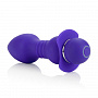 Фиолетовая анальная пробка Booty Call Player с вибрацией - 14 см. California Exotic Novelties SE-0397-45-2 - цена 
