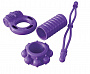 Набор из фиолетовых эрекционных колец Party Pack Pipedream PD5800-12 - цена 