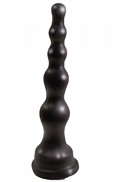 Чёрная анальная ёлочка с ограничительным основанием - 17,5 см. LOVETOY (А-Полимер) 422400 с доставкой 