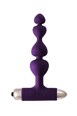Фиолетовая анальная вибропробка-елочка New Edition Excellence - 15 см. Lola toys 8016-04lola с доставкой 