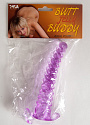 Фиолетовая анальная втулка-спираль ToyFa 811304-4 - цена 