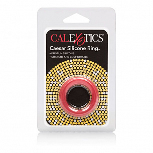 Красное эрекционное кольцо Caesar Silicone Ring California Exotic Novelties SE-1368-10-2 - цена 